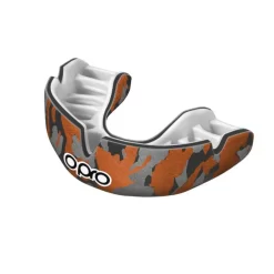 Opro Power-Fit Mouthguard - Camo-Black/Orange/Silver