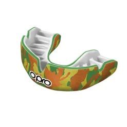 Opro Power-Fit Mouthguard - Camo-Green/Orange/Gold
