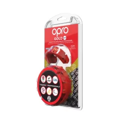OPRO Self-Fit GEN4 Junior Gold Mouthguard - Red/Pearl -Hockey Shop opro self fit gen4 junior gold mouthguard red pearl 2