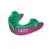 OPRO Self-Fit GEN4 Silver Mouthguard - Pink/Fluro Green -Hockey Shop opro self fit gen4 silver mouthguard pink fluro green