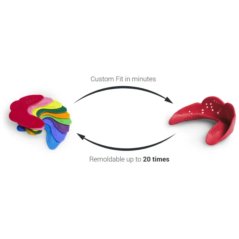 SISU 1.6mm Aero Mouthguard - Intense Red 4 SISU 1.6mm Aero Mouthguard - Intense Red - Image 2